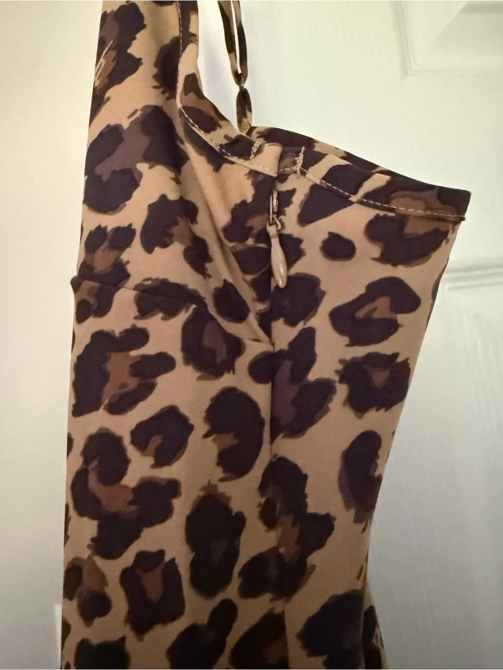 Abercrombie and Fitch Leopard Print Slip Maxi Dress